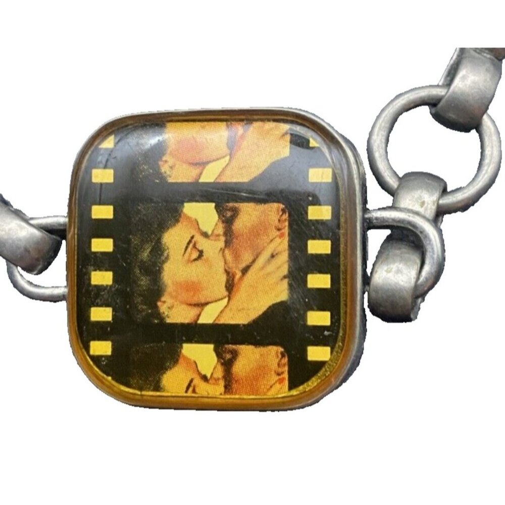 Vintage Retro Movie Pin Up Girl 29" Belt Or Necklace Punk Funky Campy Edgy Panel